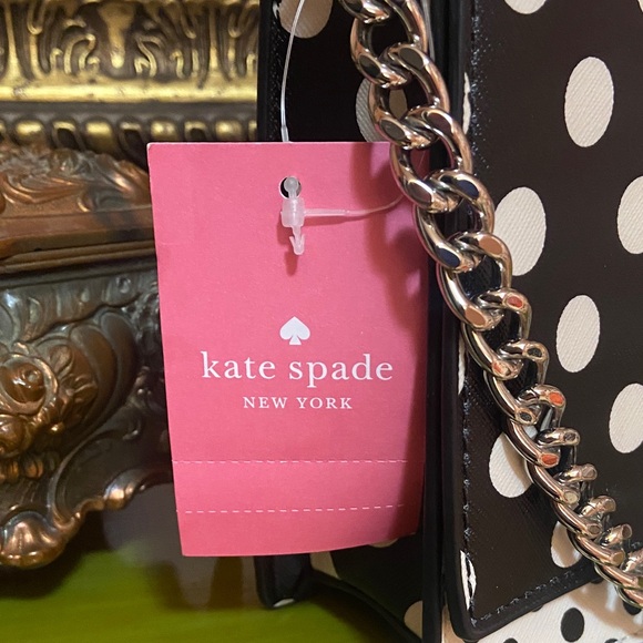 Kate Spade Black and White Polka Dot Crossbody Bag - Picture 11 of 14